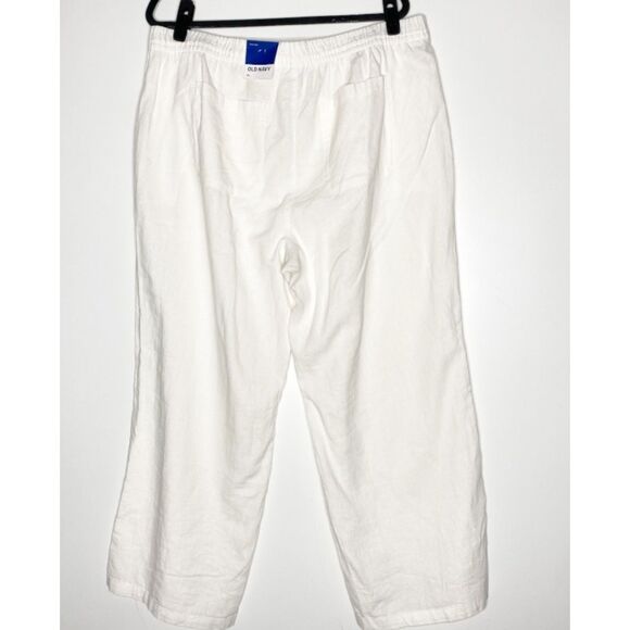 New Old Navy High-Waisted Wide-Leg Linen-Blend Pants Women's Size XL - Picture 2 of 8